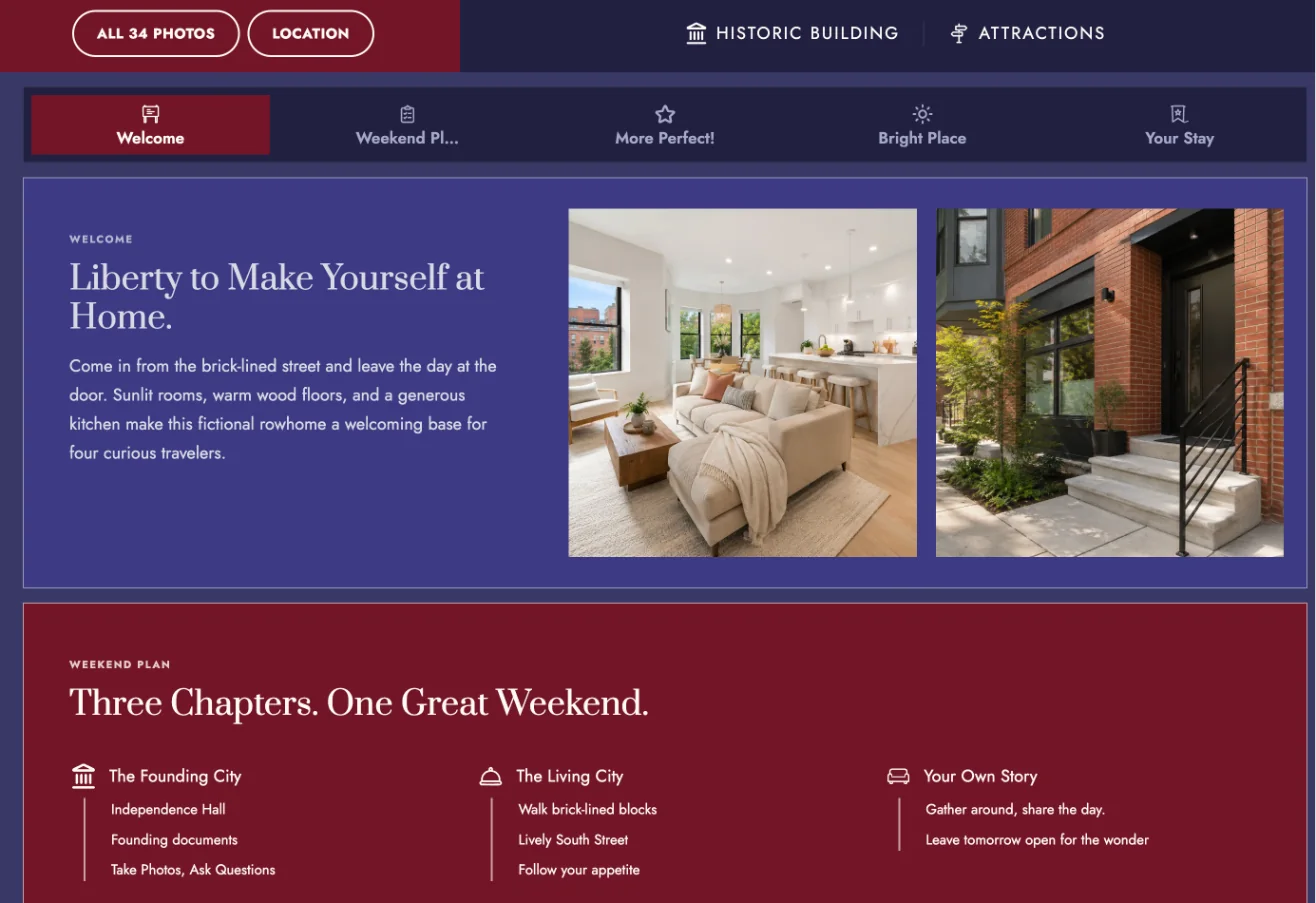 The Jump strip on the Philly Home website
