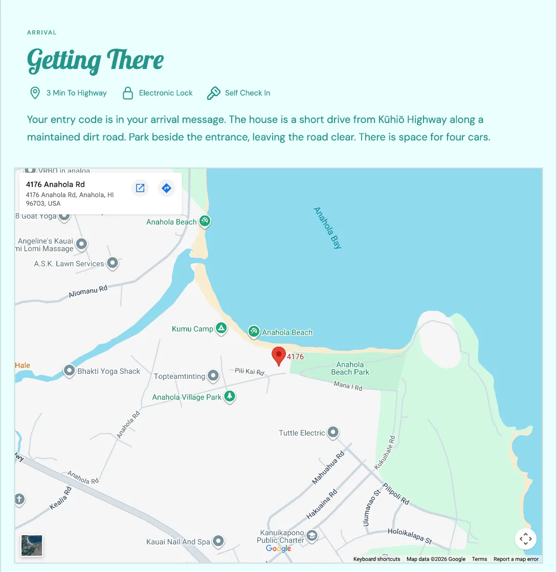 A map to the door on the Kawaii website