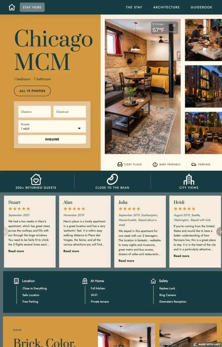 The Chicago MCM website in the Chicago Skin